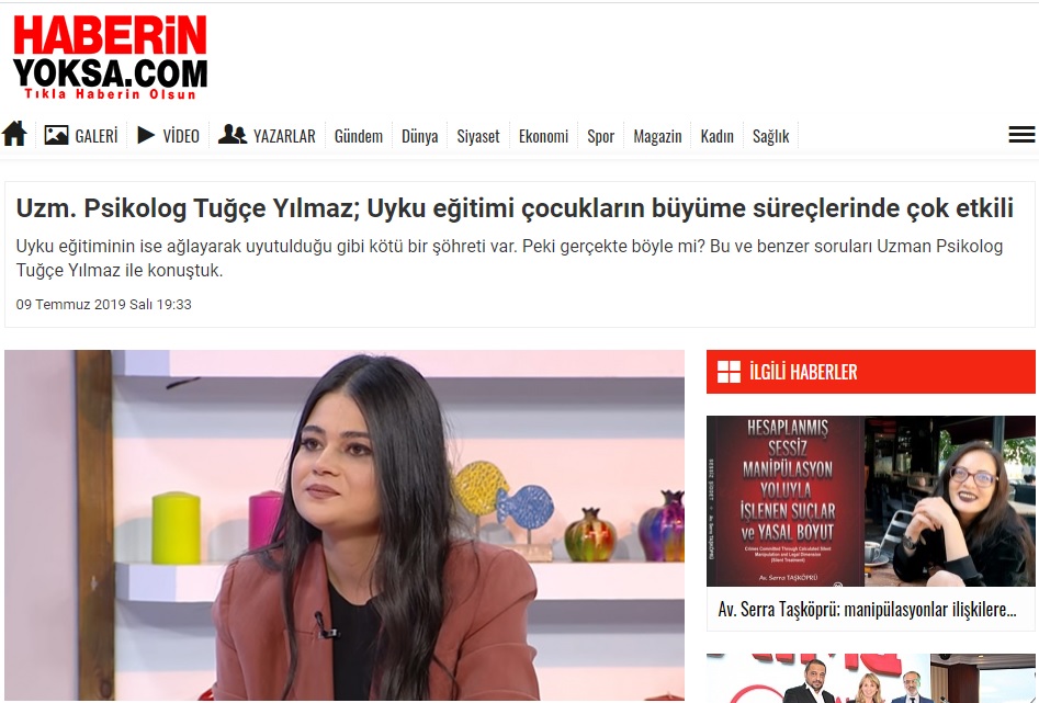 Uzm. Psikolog Tuğçe Yılmaz; Uyku eğitimi çocukların büyüme süreçlerinde çok etkili Uyku eğitiminin ise ağlayarak uyutulduğu gibi kötü bir şöhreti var. Peki gerçekte böyle mi? Bu ve benzer soruları Uzman Psikolog Tuğçe Yılmaz ile konuştuk.
